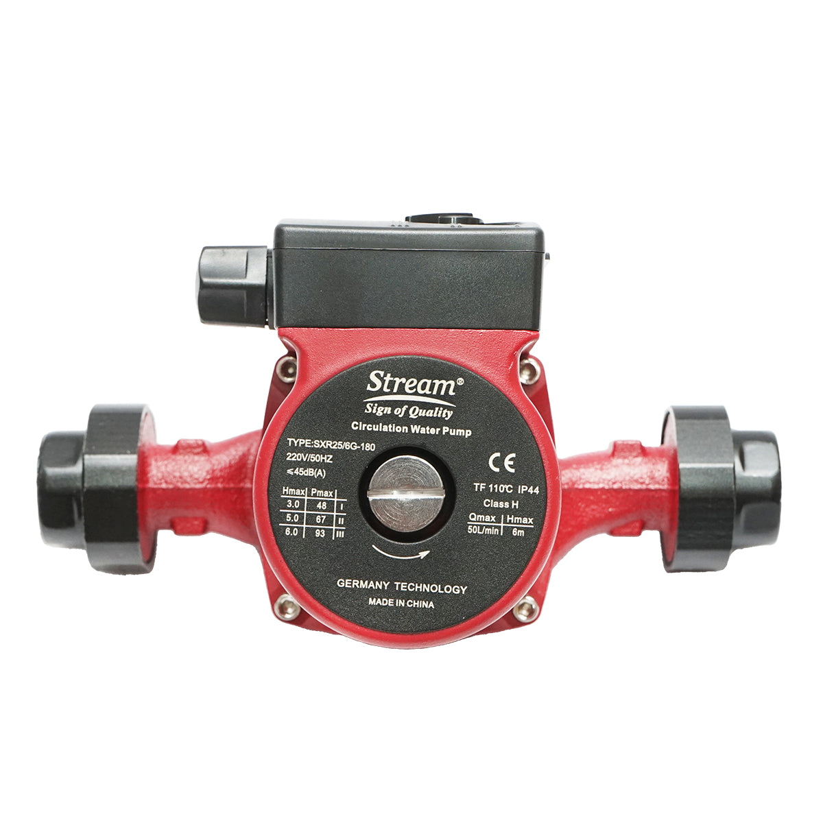 Water recirculation pump 220V, 93W flow rate 50L/min, height 6m, connection 1 1/2 inch SXR25/6G-180 Breckner Germany